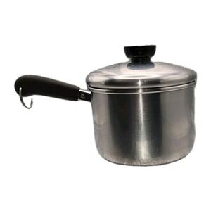 Vtg 1801 Revere Ware Stainless Steel 1.5 Qt-83 Sauce Pan Pot W/Lid Clinton ILL